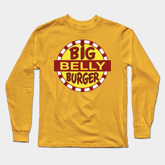 BIG BELLY BURGER (arrow) Long Sleeve T-Shirt by LuksTEES